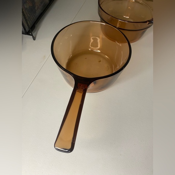 CorningWare Visions/Pyrex vintage amber double boiler P83C, V-20-B, V-15-B - Picture 12 of 15